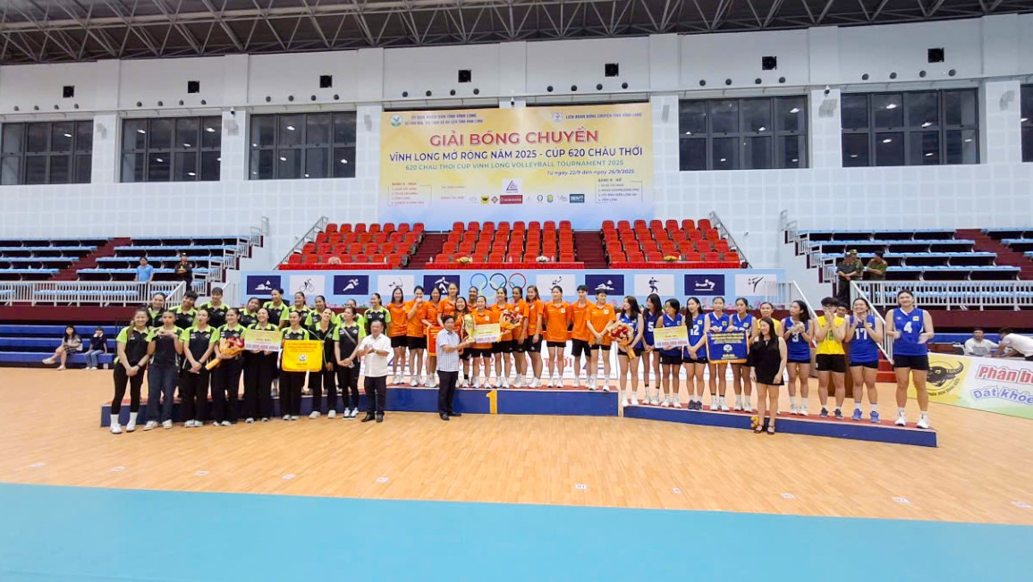 BẾ MẠC GIẢI BÓNG CHUYỀN VĨNH LONG MỞ RỘNG 2025 - CÚP 620 CHÂU THỚI